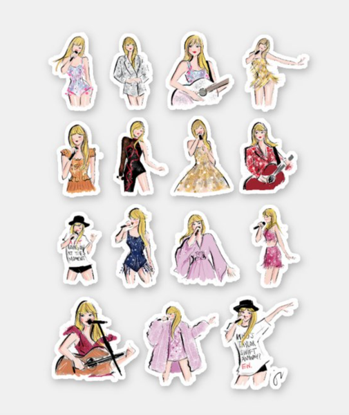 SET OF 4 TAYLOR sold SWIFT THE ERAS TOUR PHOTO STICKERS (1)