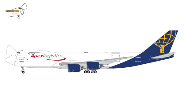 GeminiJets 1:200 Atlas Air/Apex Logistics Boeing 747-8F N863GT (Final 747)  (Interactive Series) G2GTI1238