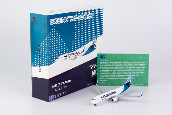 NG Models 1:400 Westjet Cargo Boeing 737-800BCF/w C-FTWJ 58135