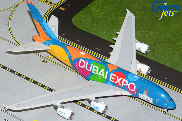 GeminiJets 1:200 Emirates Airbus A380-800 A6-EEW “Dubai Expo/Be Part of the  Magic” G2UAE1150