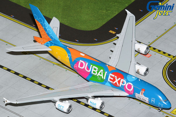 GeminiJets 1:400 Emirates Airbus A380 A6-EEW “Dubai Expo, Be Part 